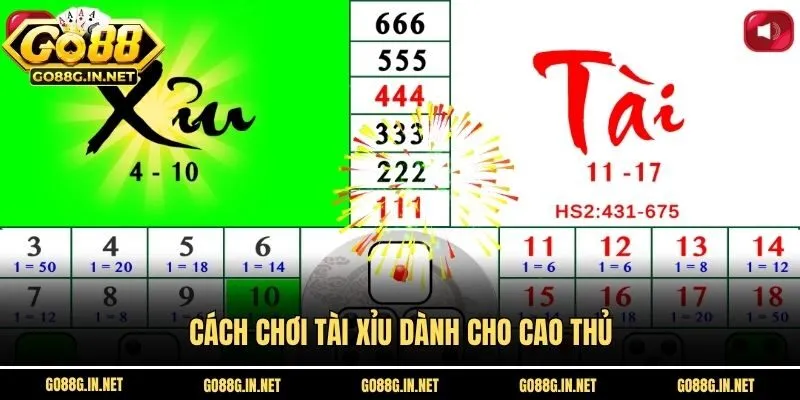 Cách chơi tài xỉu dành cho cao thủ