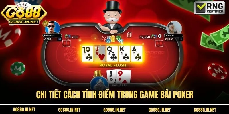 Chi tiết cách tính điểm trong game bài Poker
