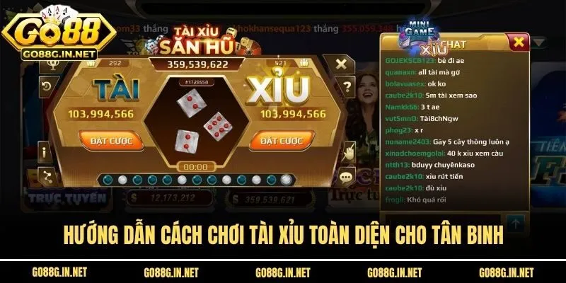 Hướng dẫn cách chơi tài xỉu toàn diện cho tân binh