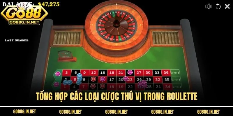 Tổng hợp các loại cược thú vị trong Roulette